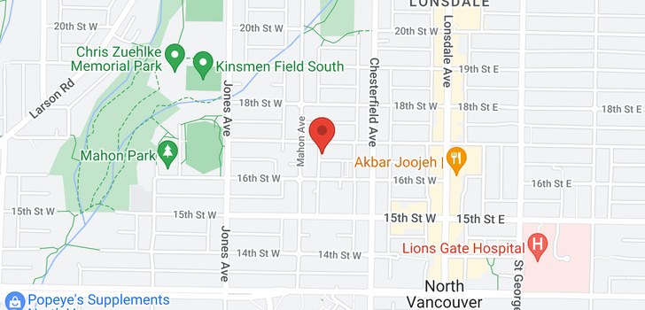 map of 14 230 W 15TH STREET